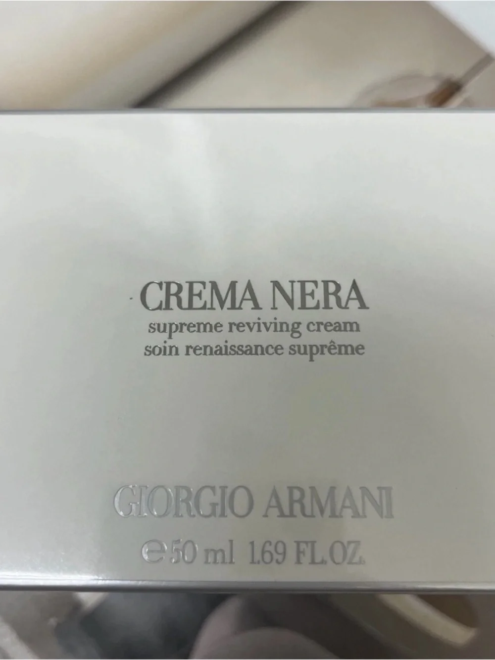 Giorgio Armani, Crema Nera Supreme Reviving Cream FULL SIZE.SEALED 1.69oz. Seal